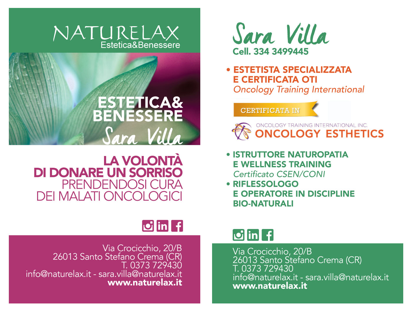 Biglietto Da Visita Naturelax